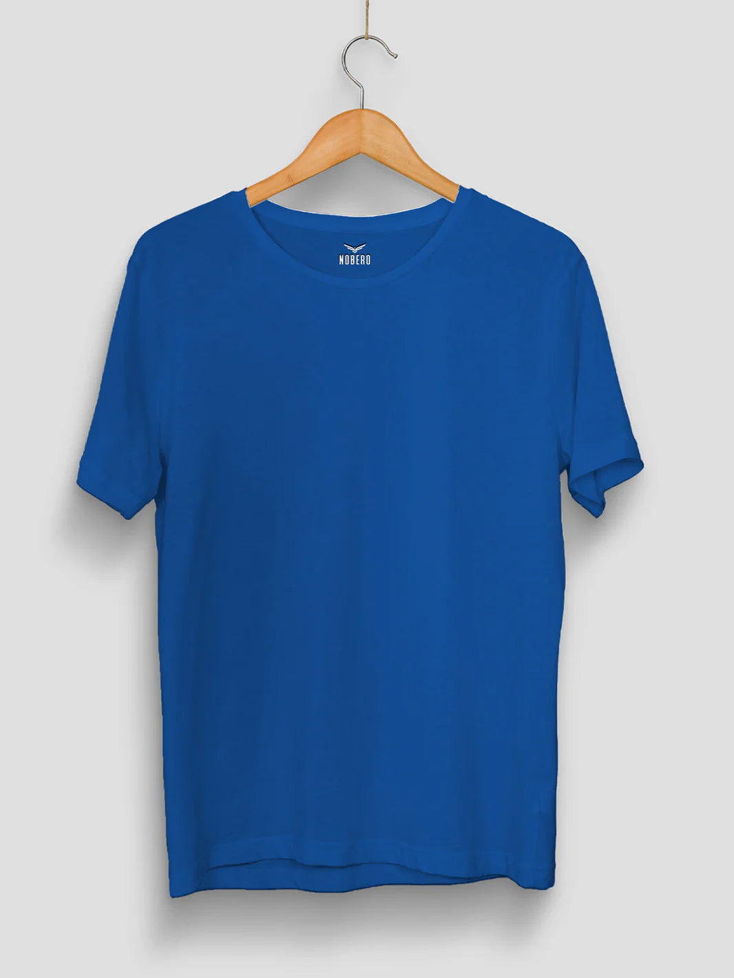 Men's Royal Blue Cotton T-Shirt – Classic Crew Neck | XStort